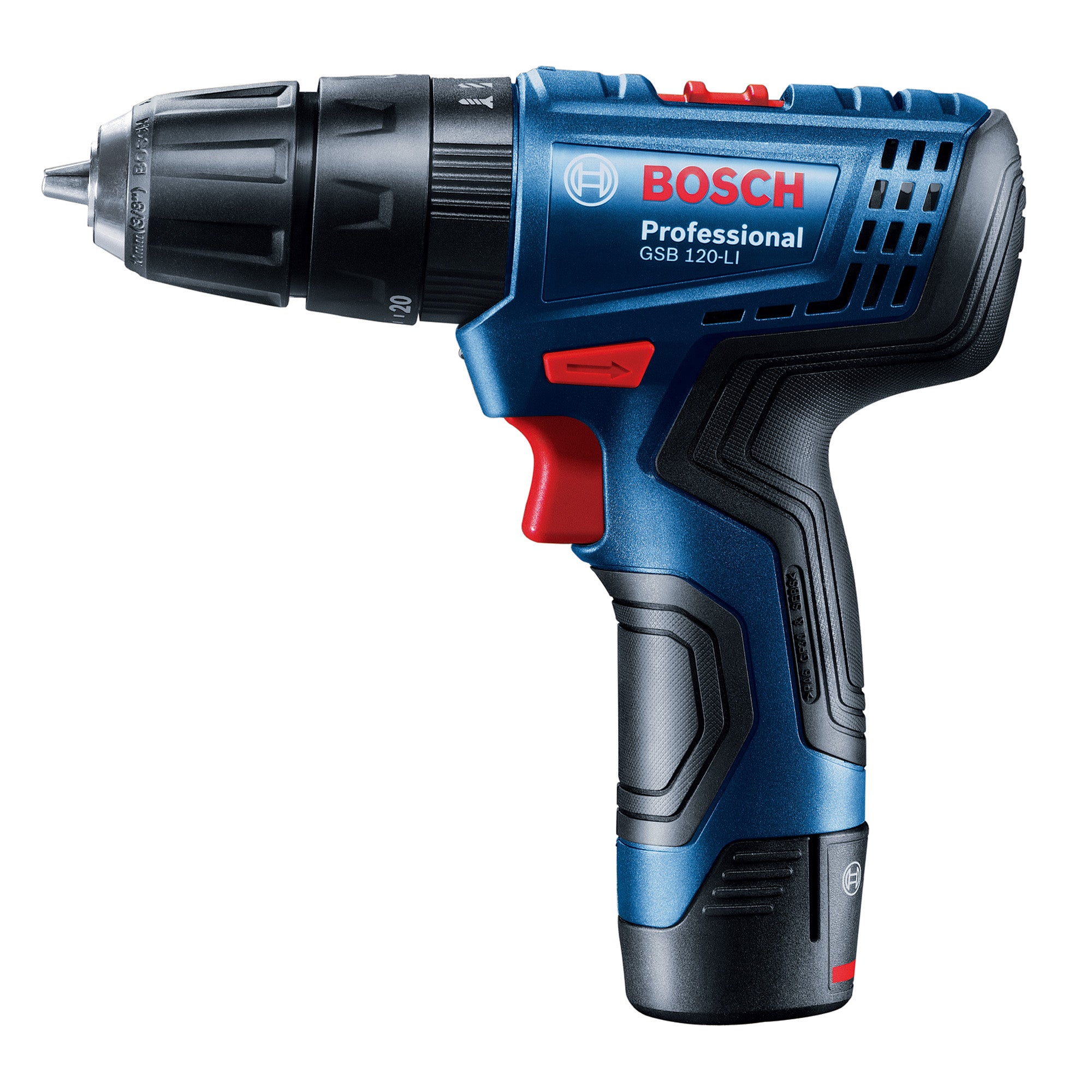 BOSCH GSB 120-Li Professional 充電式衝擊鑽 (兩電一充套裝版)