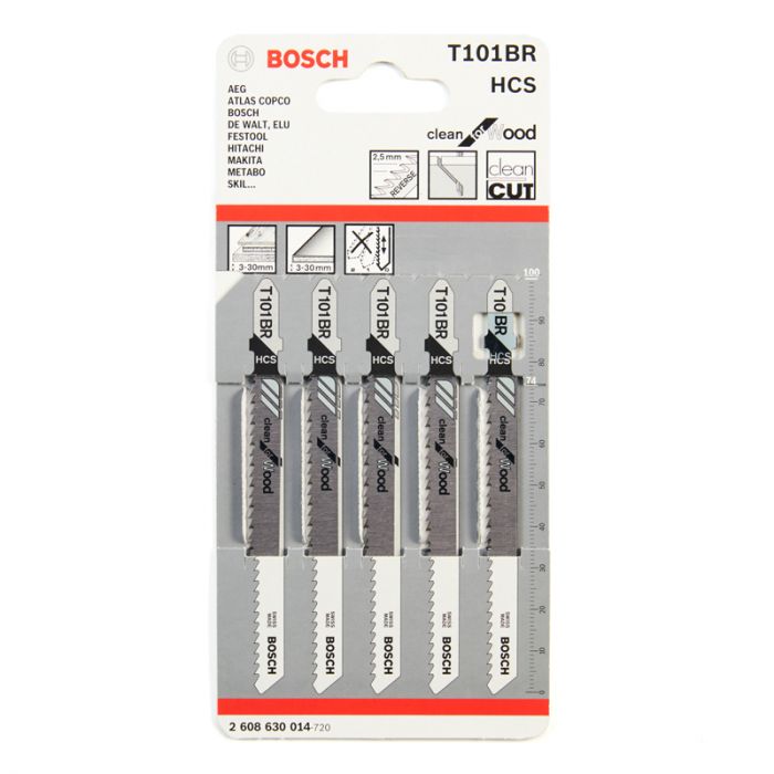 BOSCH T101BR 積梳鋸片 (5片裝) (快速去屑)