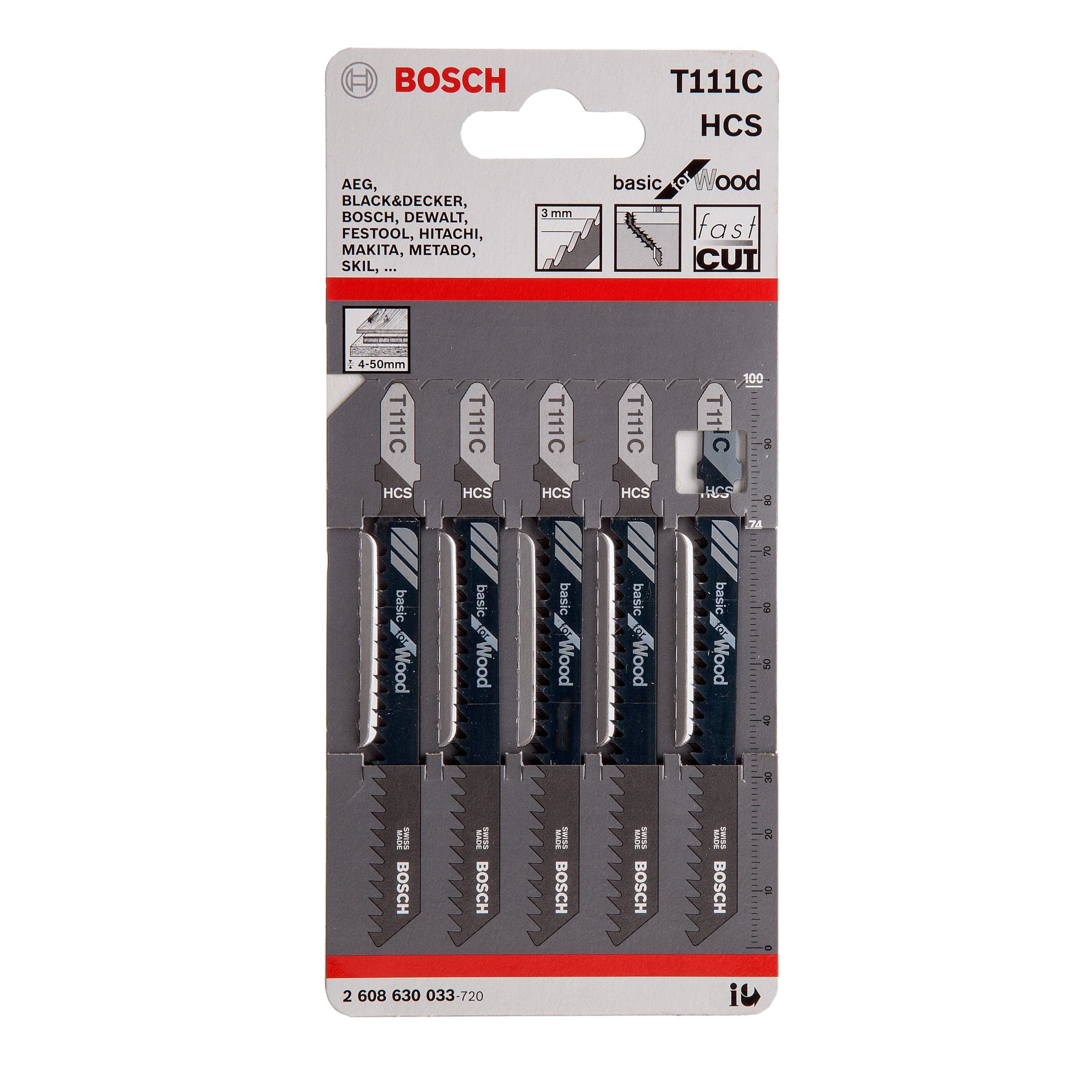 BOSCH T111C 積梳鋸片 (5片裝)