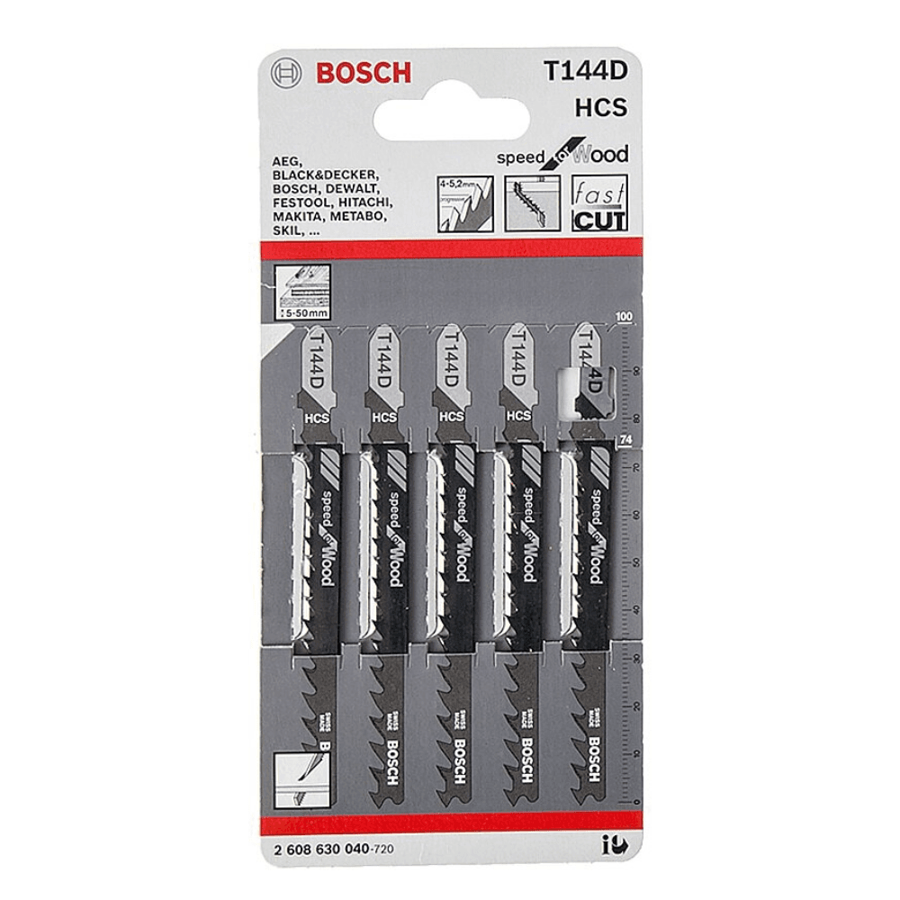 BOSCH T144D 積梳鋸片 (5片裝) (快速切割)