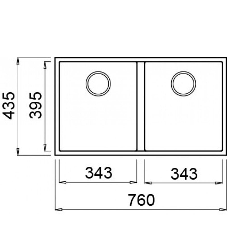 elleci Integra 350 Undermount 台下花崗岩星盆 (Black)