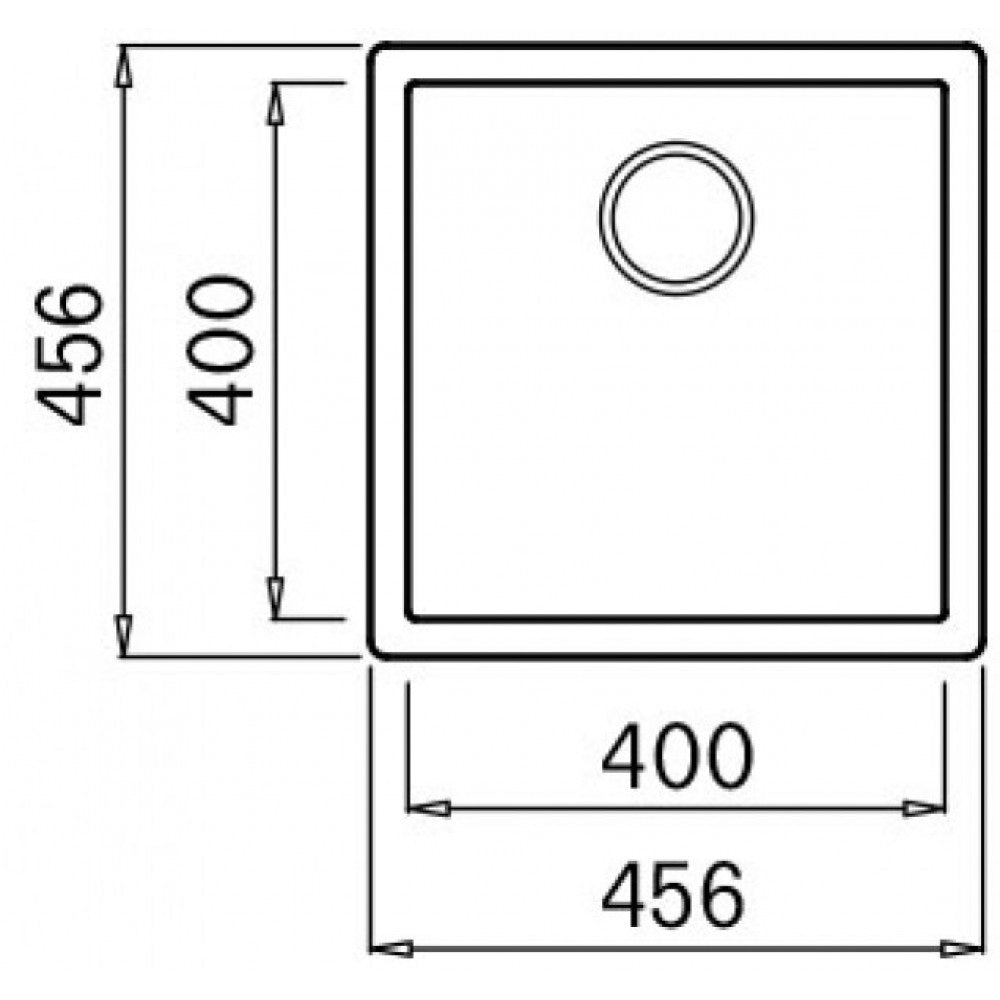 elleci Zen 105 台上/台下花崗岩星盆 (黑色)