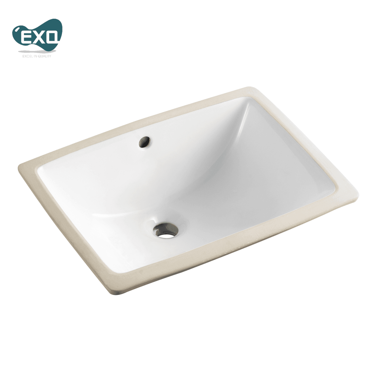 EXQ EB3105 白色長方型台底盆