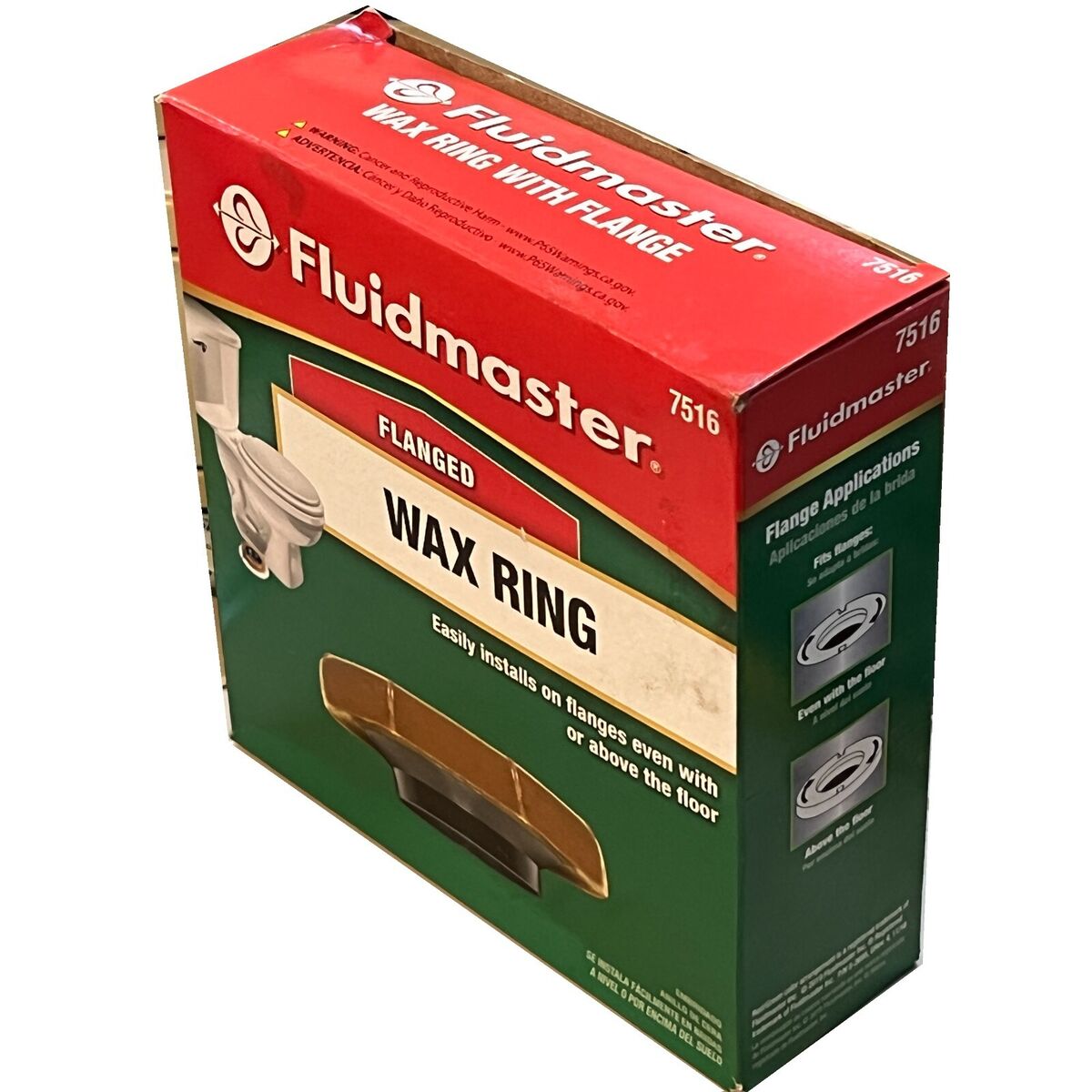 Fluidmaster 福馬 7516 美式地去水座廁牛油膠 (連膠座)