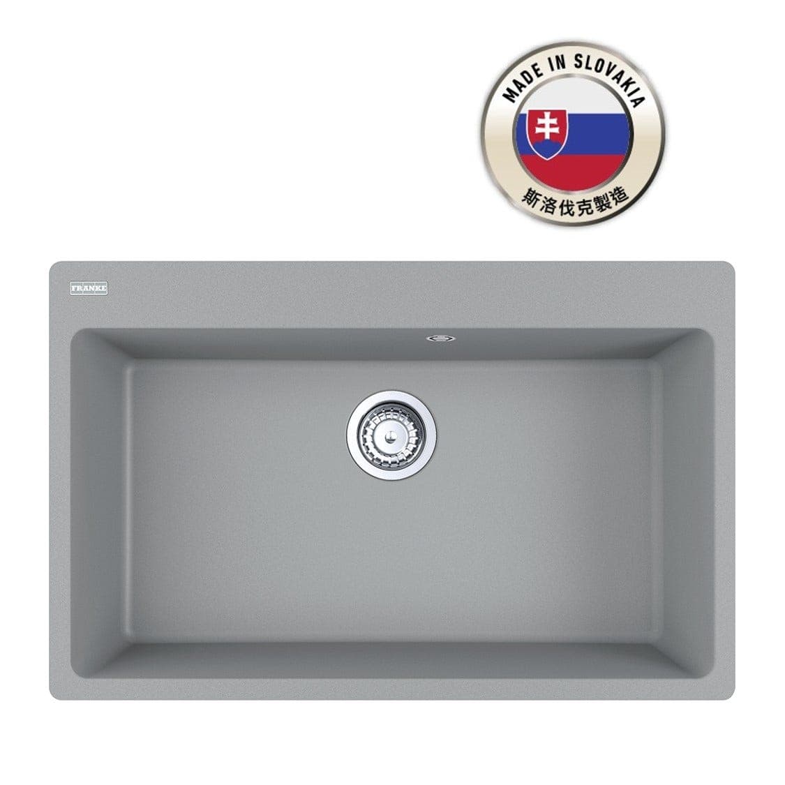 FRANKE CNG 610-73 Stone Grey Centro 花崗岩 檯面 單星盆 780x500mm 岩灰色