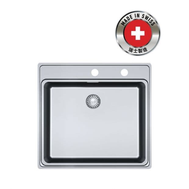 FRANKE FSX 210 (127.0379.162) Frames 不銹鋼 檯面 單星盆 580x520mm 銀色