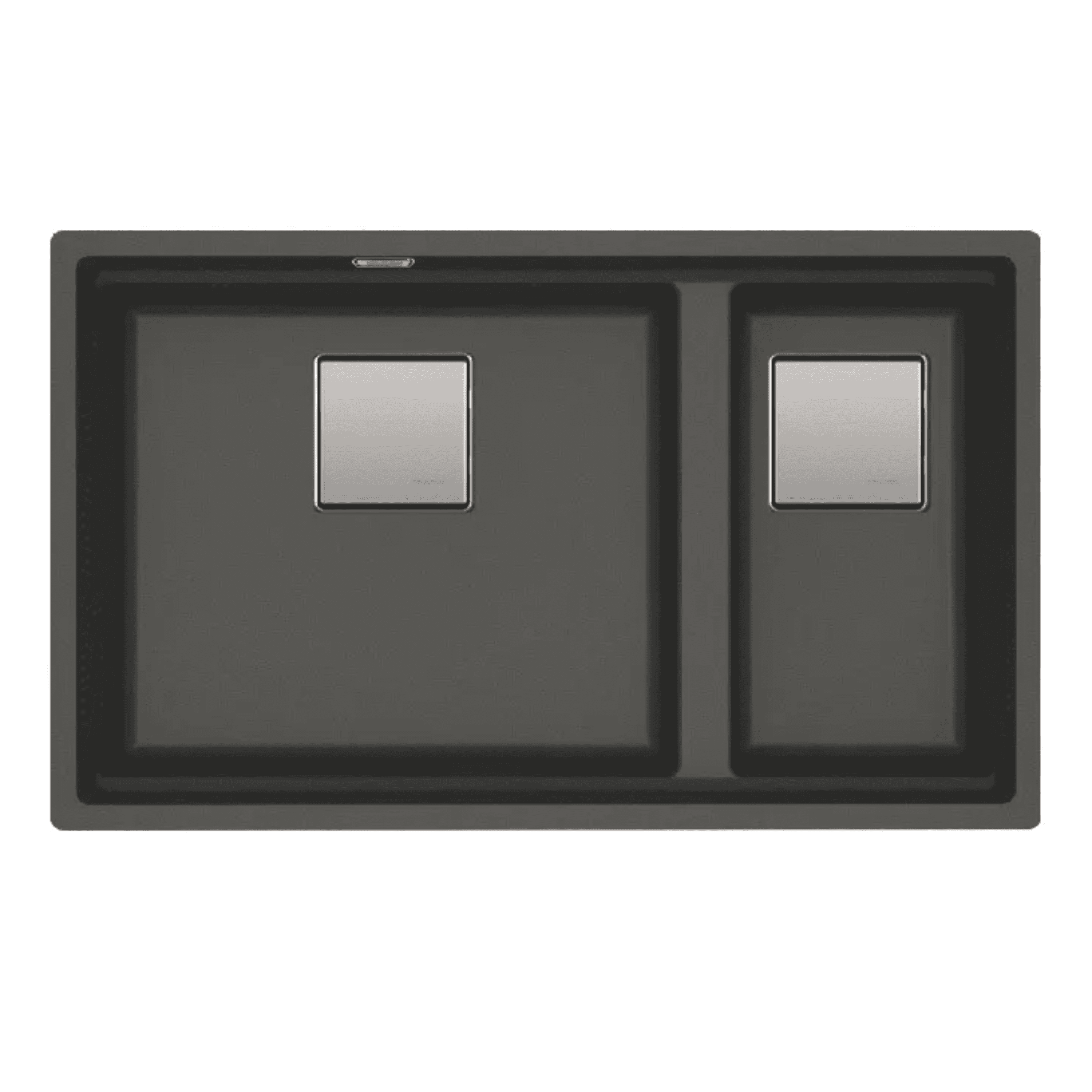 FRANKE KNG 120 (125.0529.860) Kubus 2 花崗岩 檯底 雙星盆 760x460mm 瑪瑙黑