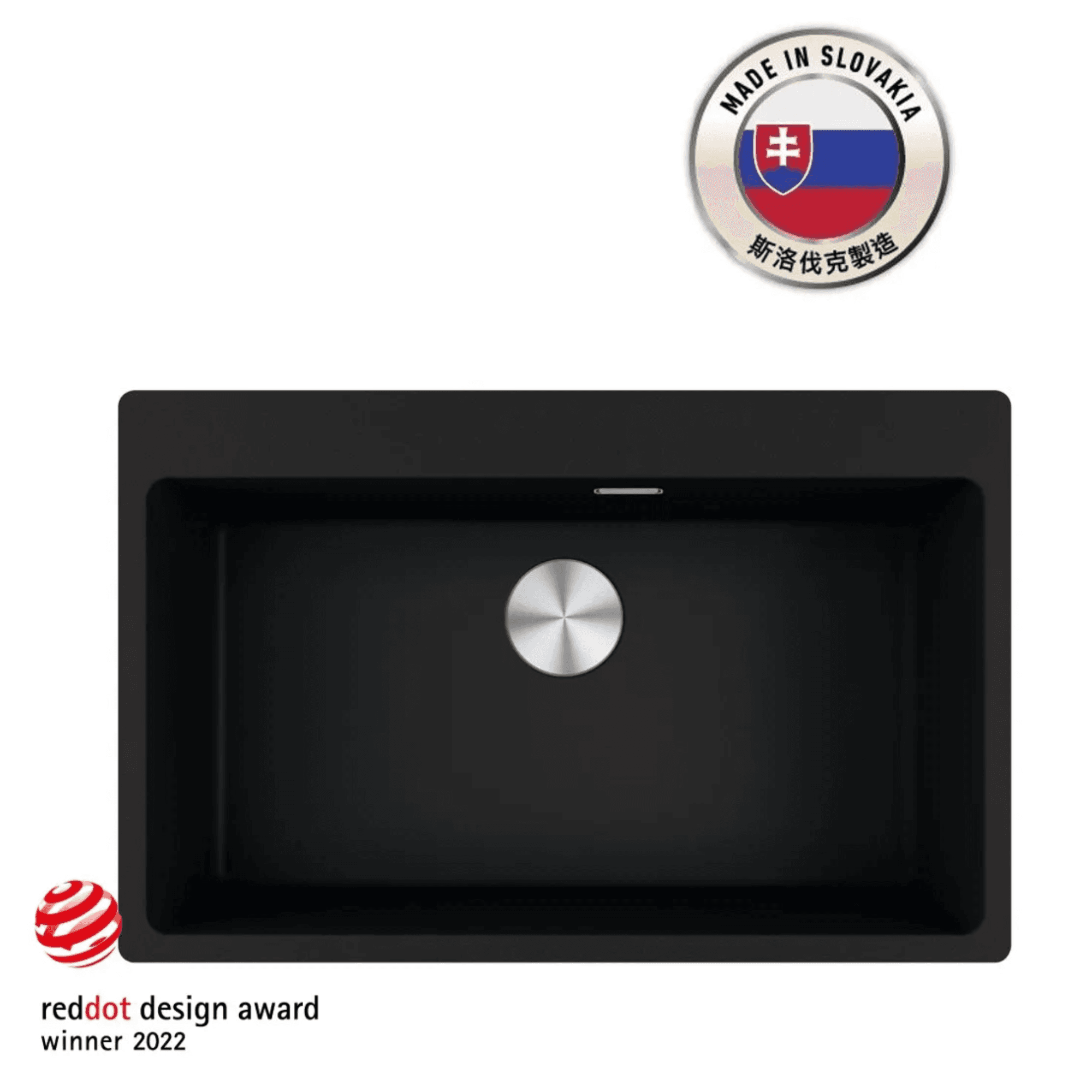 FRANKE MRG 610-73 FTL (114.0659.218) Maris 花崗岩 檯面 單星盆 780x500mm 瑪瑙黑