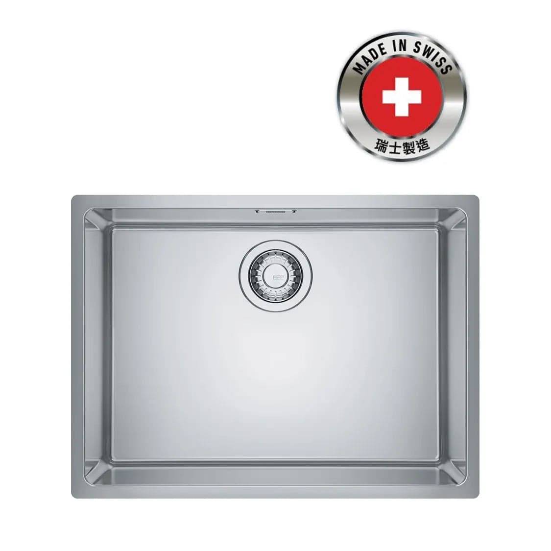FRANKE MRX 110-55 (122.0553.947) Maris 不銹鋼 檯底 單星盆 590x440mm 銀色