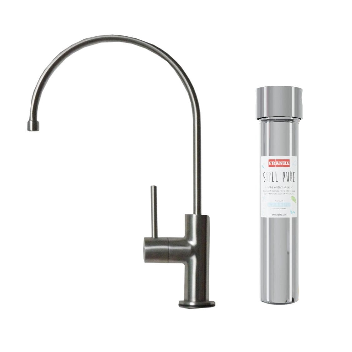 FRANKE StillPure™ 檯下濾水器 及 Mini Clear 飲水龍頭 112.0621.869 + CF 01S (115.0156.115)