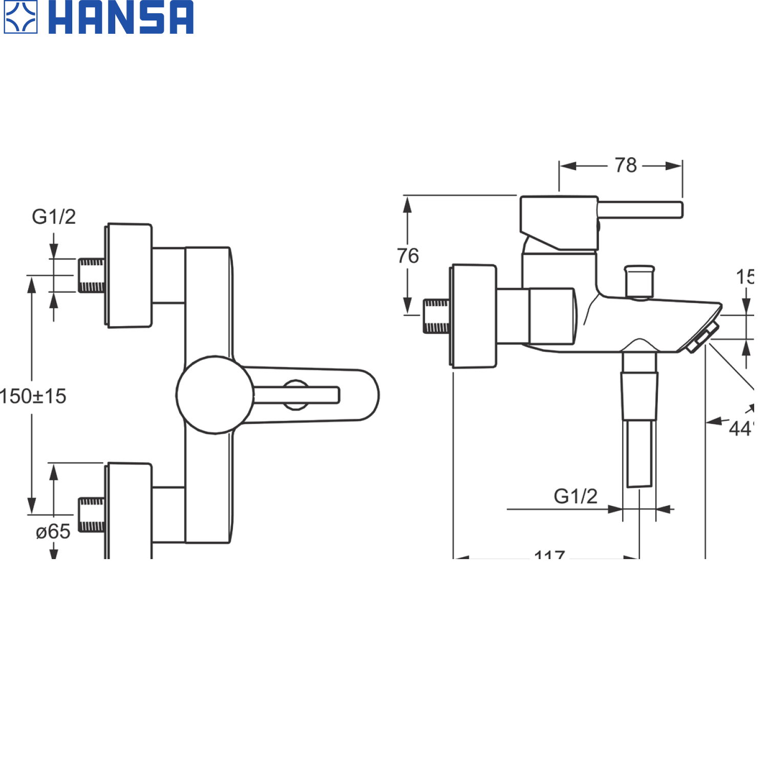 HANSA VANTIS STYLE 浴缸龍頭