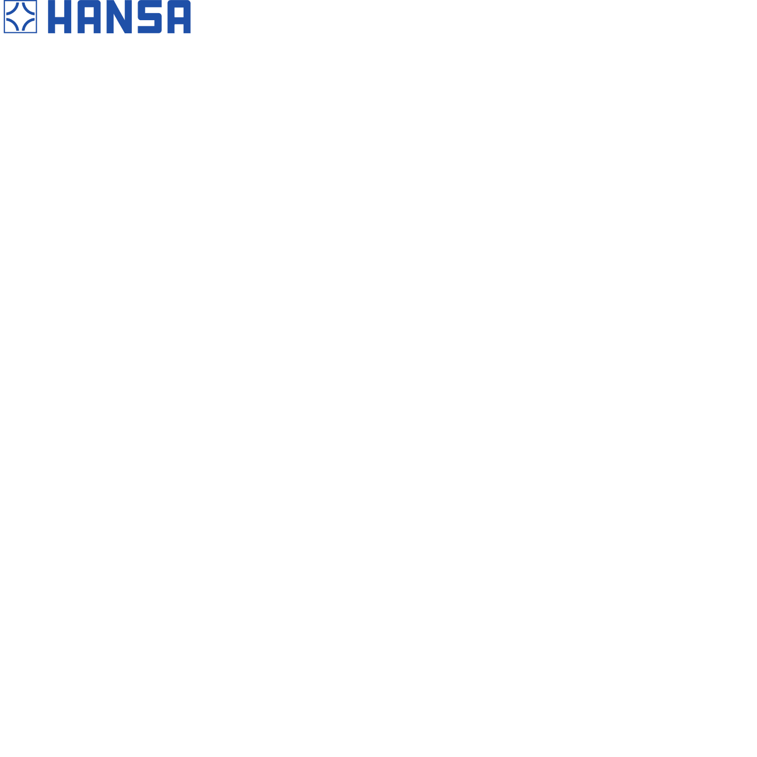 HANSA Viva 三速企柱花灑套裝