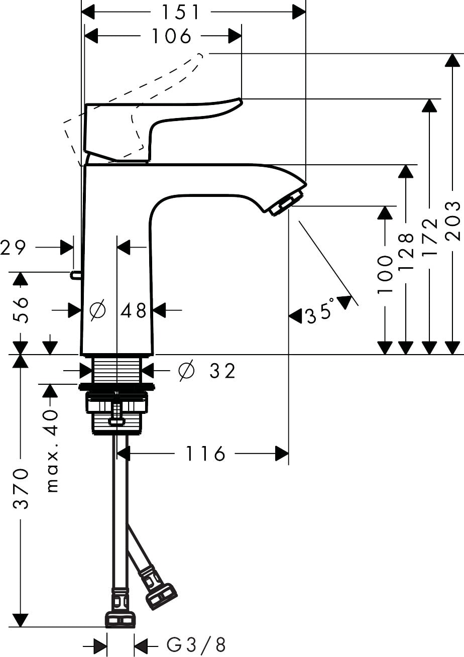 hansgrohe 31080 Metris 面盆龍頭