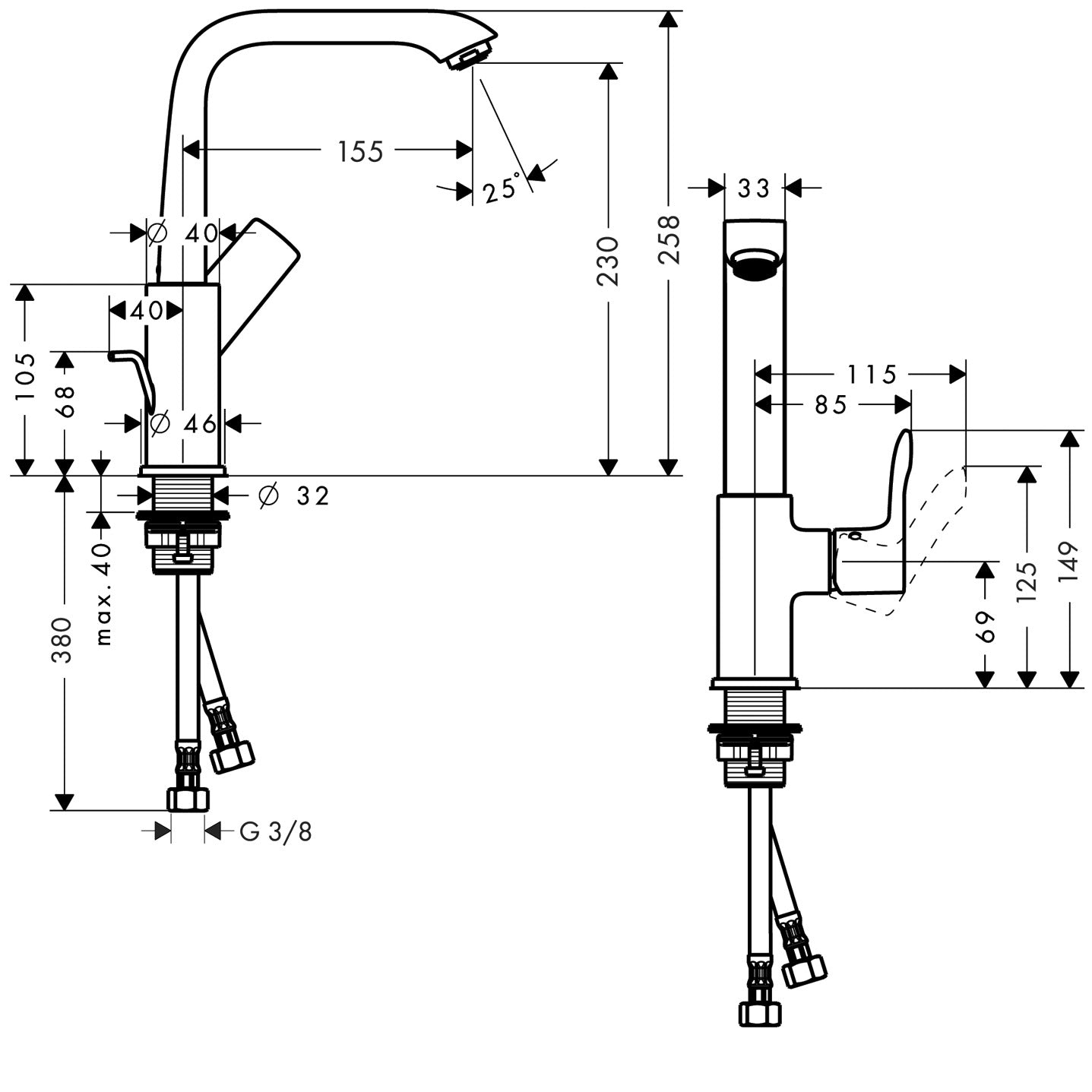 hansgrohe 31087 Metris 面盆龍頭