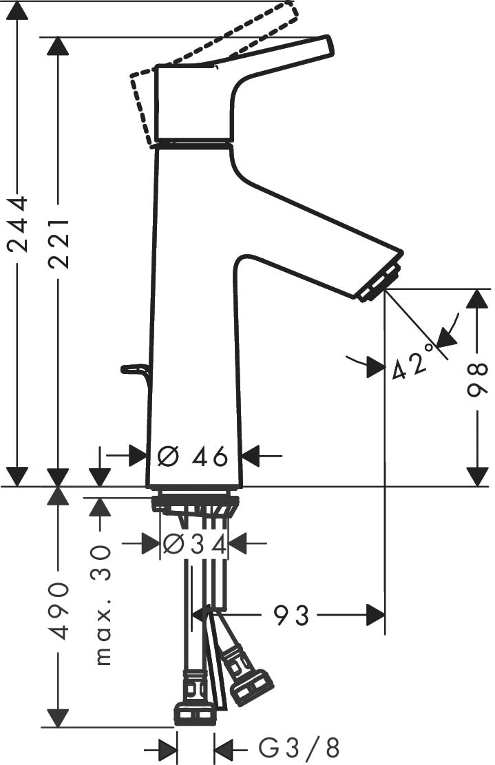 hansgrohe 72020 Talis S 面盆龍頭