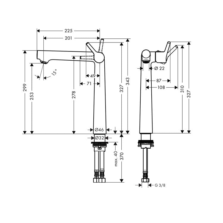 hansgrohe 72116 Talis S 面盆龍頭
