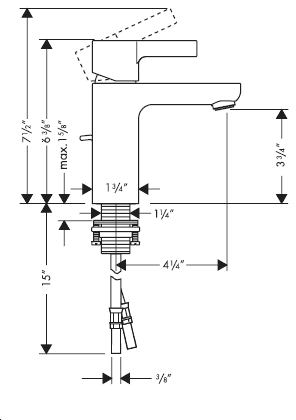 hansgrohe Metris S 31060 面盆龍頭