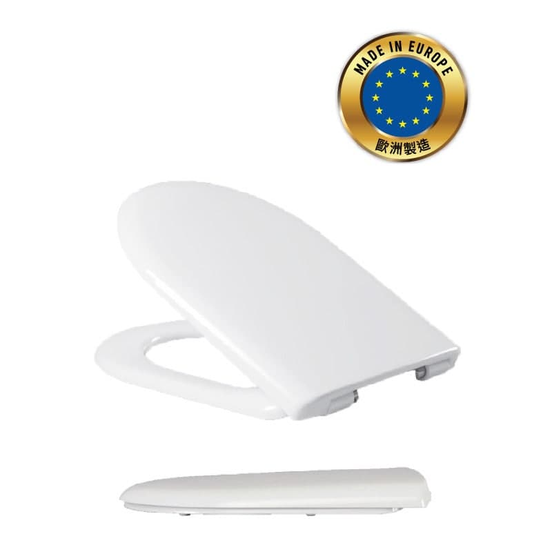 HARO 535197 Wave 油壓式廁板 白色 (適用於:Roca Giralda)