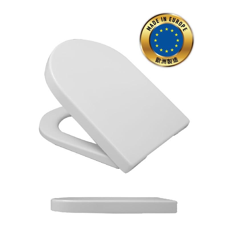 HARO 537990 Taoro 油壓式廁板 白色 (適用於:TOTO 781)