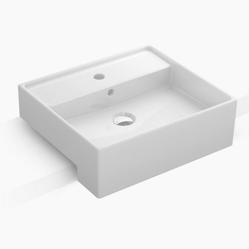 KOHLER K-20338T-1-0 DELTA 半崁式浴室面盆 (單龍頭孔)