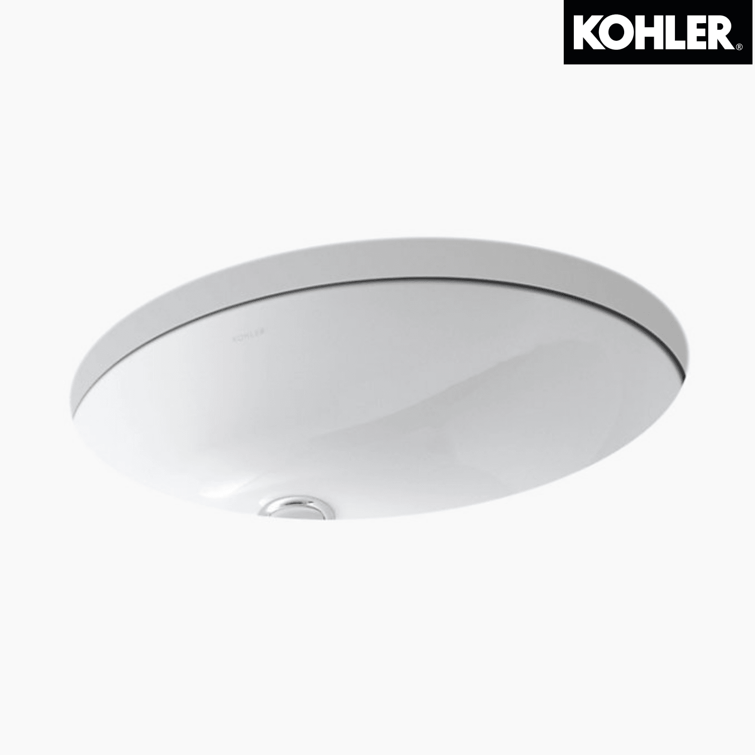 KOHLER K-2210X-0 CAXTON 17" 橢圓形檯下式面盆