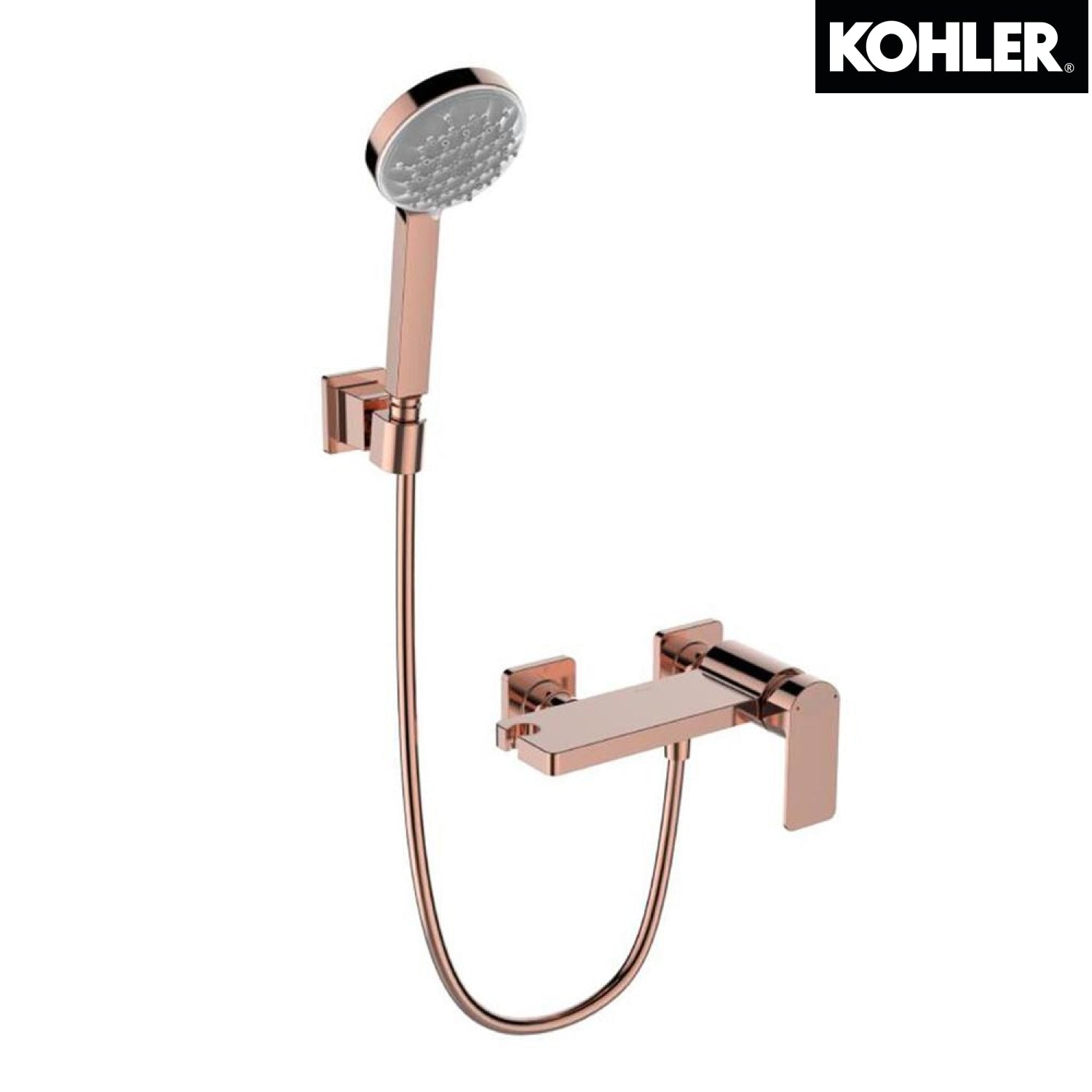 KOHLER K-23493T-RGD PARALLEL EXPOSED 掛牆式淋浴龍頭 (玫瑰金色)