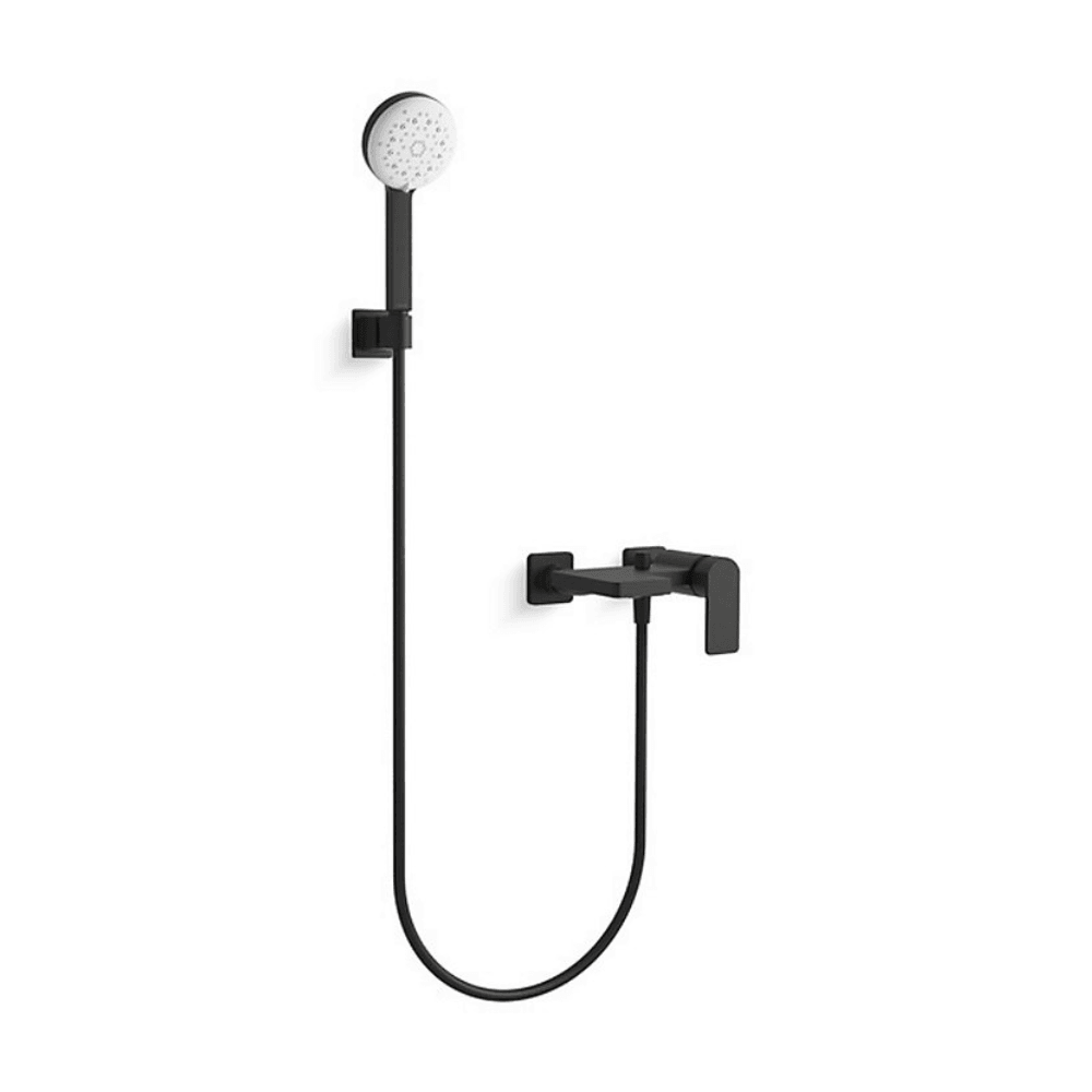 KOHLER K-23494T-4-BL PARALLEL 掛牆式浴缸龍頭 (黑色)