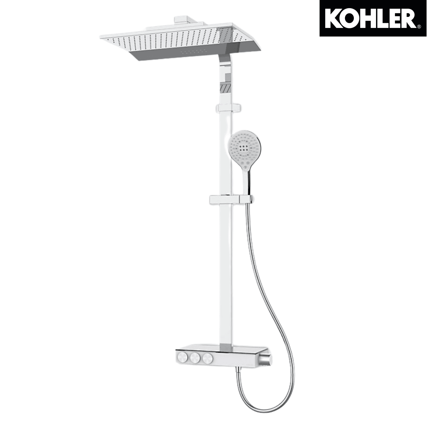 KOHLER K-23752T-9-CP URBANITY+ 恆溫三路 出水淋浴柱-hong-kong