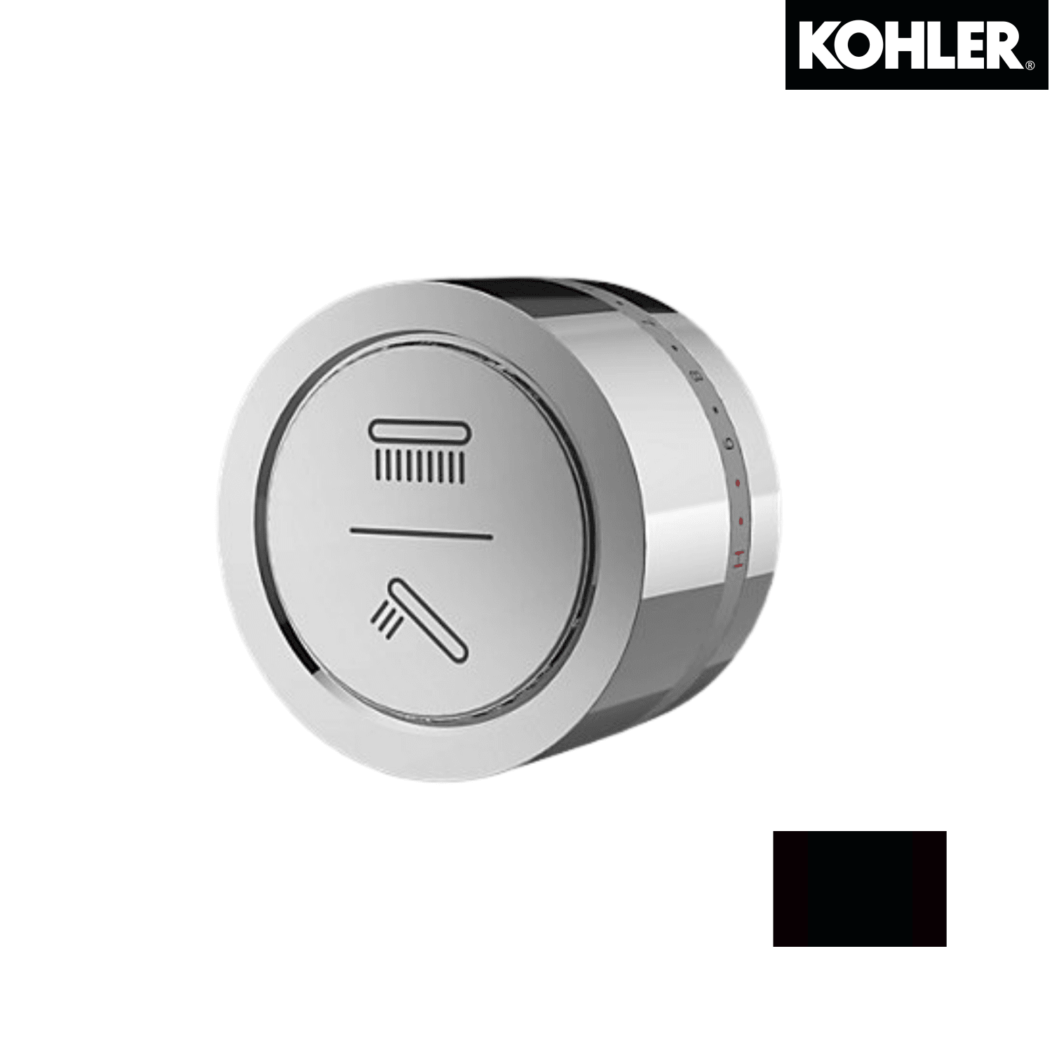 KOHLER K-23774T-7-BL DTV MODE 兩路花灑操作面板 (黑色)