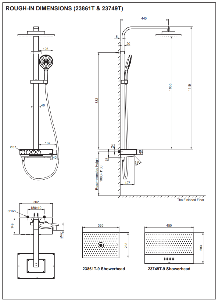 KOHLER K-23861T-9-CP URBANITY+ 恆溫四路 出水淋浴柱-hong-kong