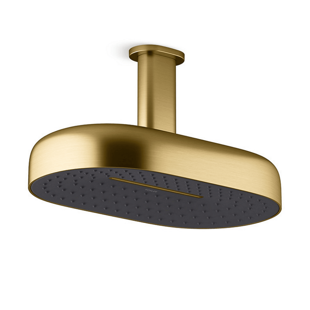 KOHLER K-26296T-2MB STATEMENT™ 多功能 14” 蝴蝶結型花灑頭 (摩登金)