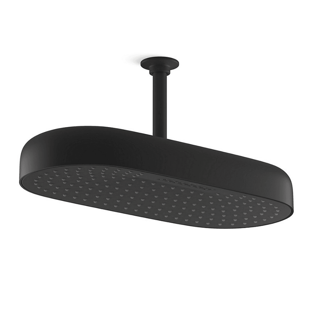 KOHLER K-26297T-BL STATEMENT™ 18” 雙功能頭頂花灑 (黑色)