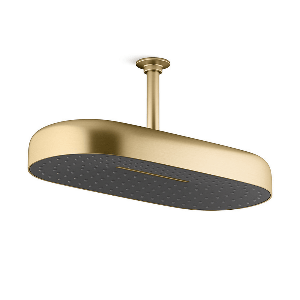 KOHLER K-26298T-2MB STATEMENT™ 18” 雙功能頭頂花灑18” 雨淋/ 雨瀑 (摩登金)