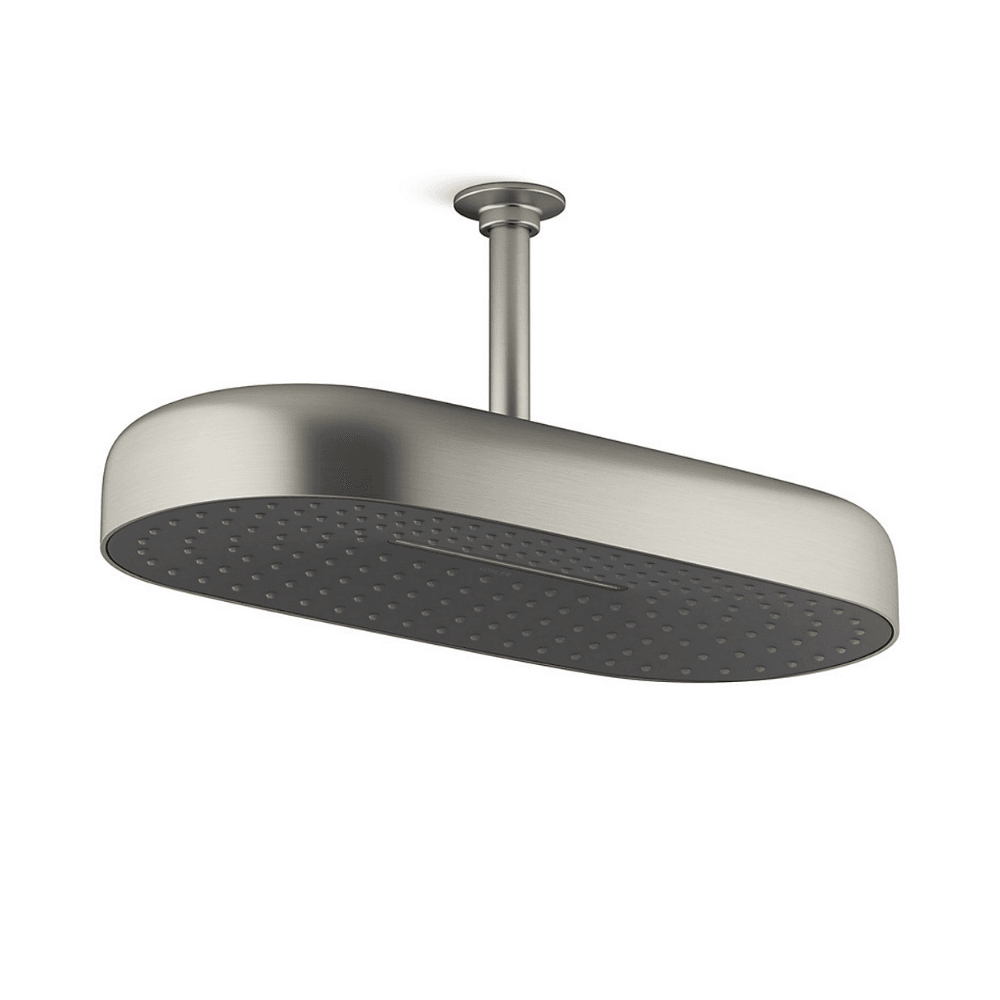 KOHLER K-26298T-BN STATEMENT™ 18” 雙功能頭頂花灑18” 雨淋/ 雨瀑 (羅曼銀)
