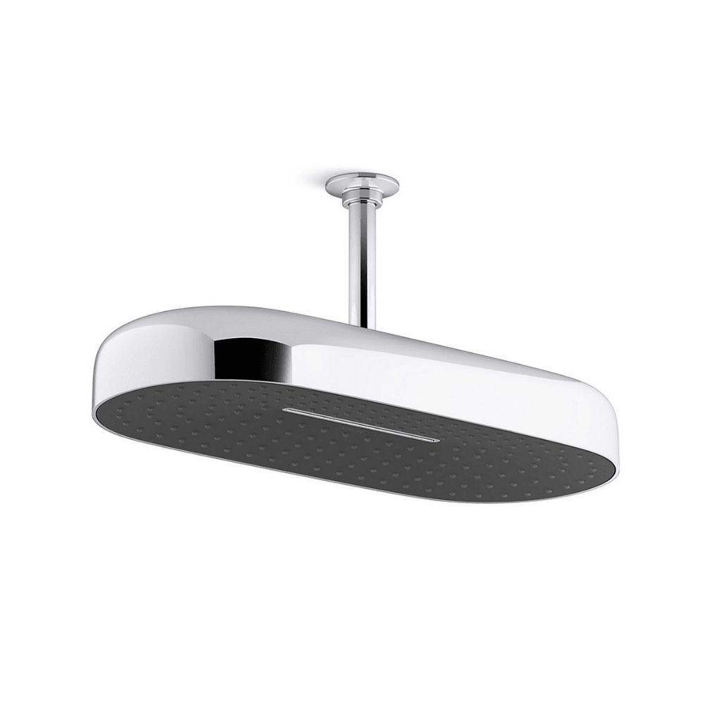 KOHLER K-26298T-CP STATEMENT™ 18” 雙功能頭頂花灑18” 雨淋/ 雨瀑 (拋光鍍鉻)