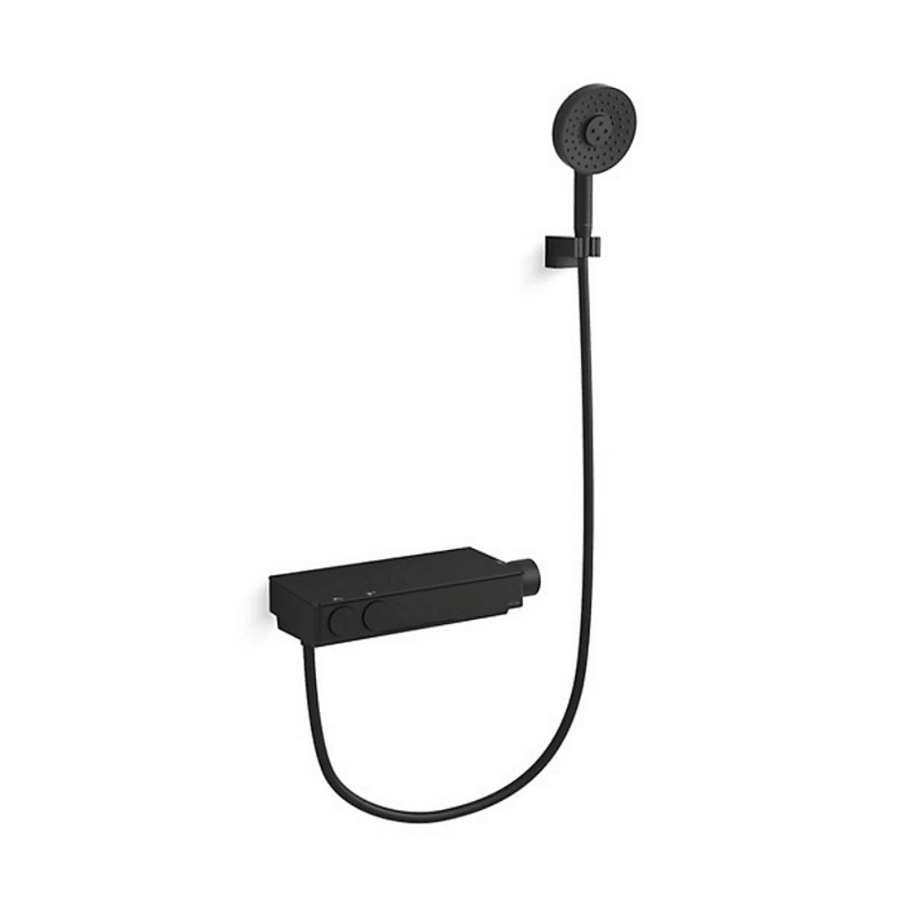 KOHLER K-26327T-9-BL ANTHEM™ 掛牆式恆溫浴缸花灑龍頭 (黑色)