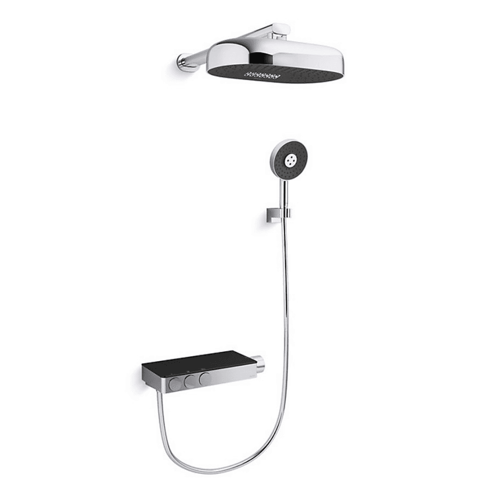 KOHLER K-26330T-9-CP ANTHEM™ 恆溫三路出水淋浴龍頭連雙功能頭頂花灑 (拋光鍍鉻)