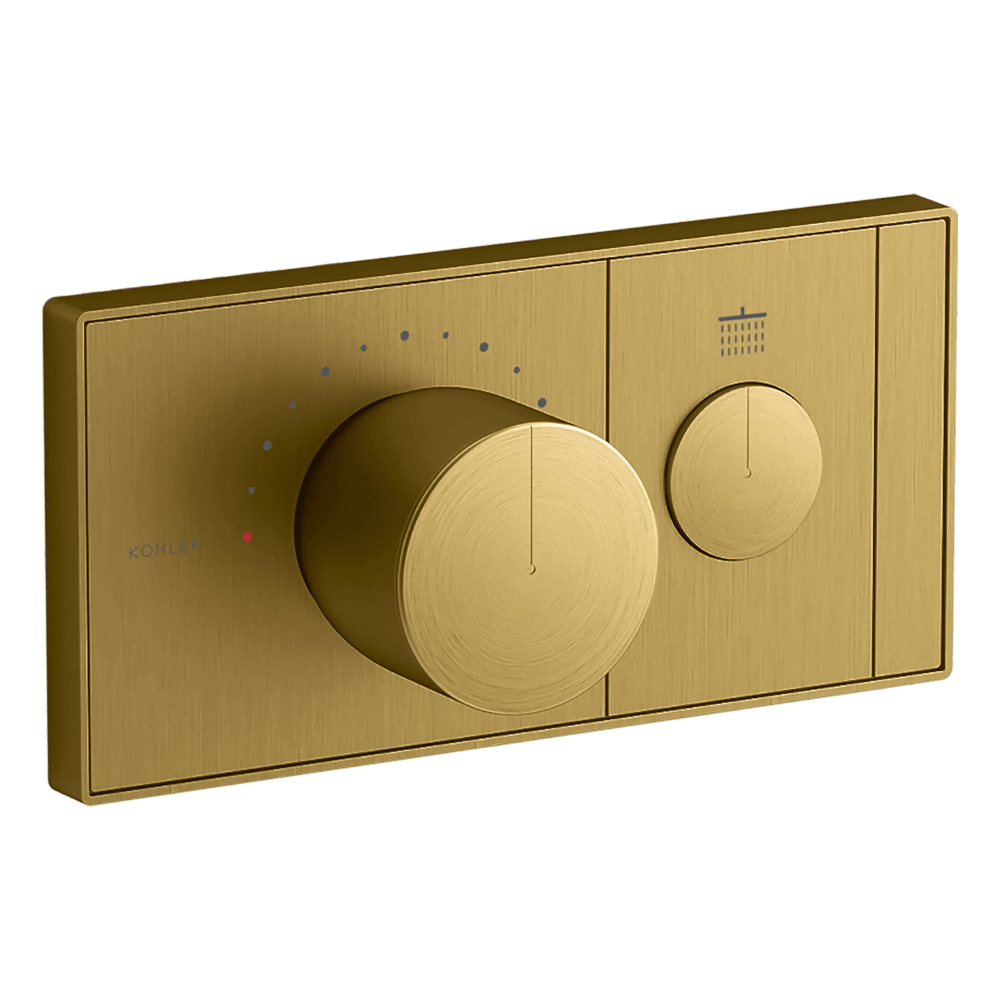 KOHLER K-26345T-9-2MB ANTHEM™ 單路嵌入式機械恆溫控制 (摩登金)