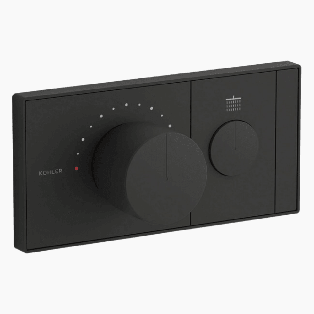 KOHLER K-26345T-9-BL ANTHEM™ 單路嵌入式機械恆溫控制 (黑色)