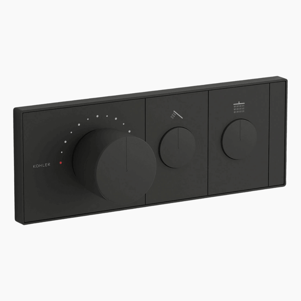 KOHLER K-26346T-9-BL ANTHEM™ 雙路嵌入式機械恆溫控制 (黑色)