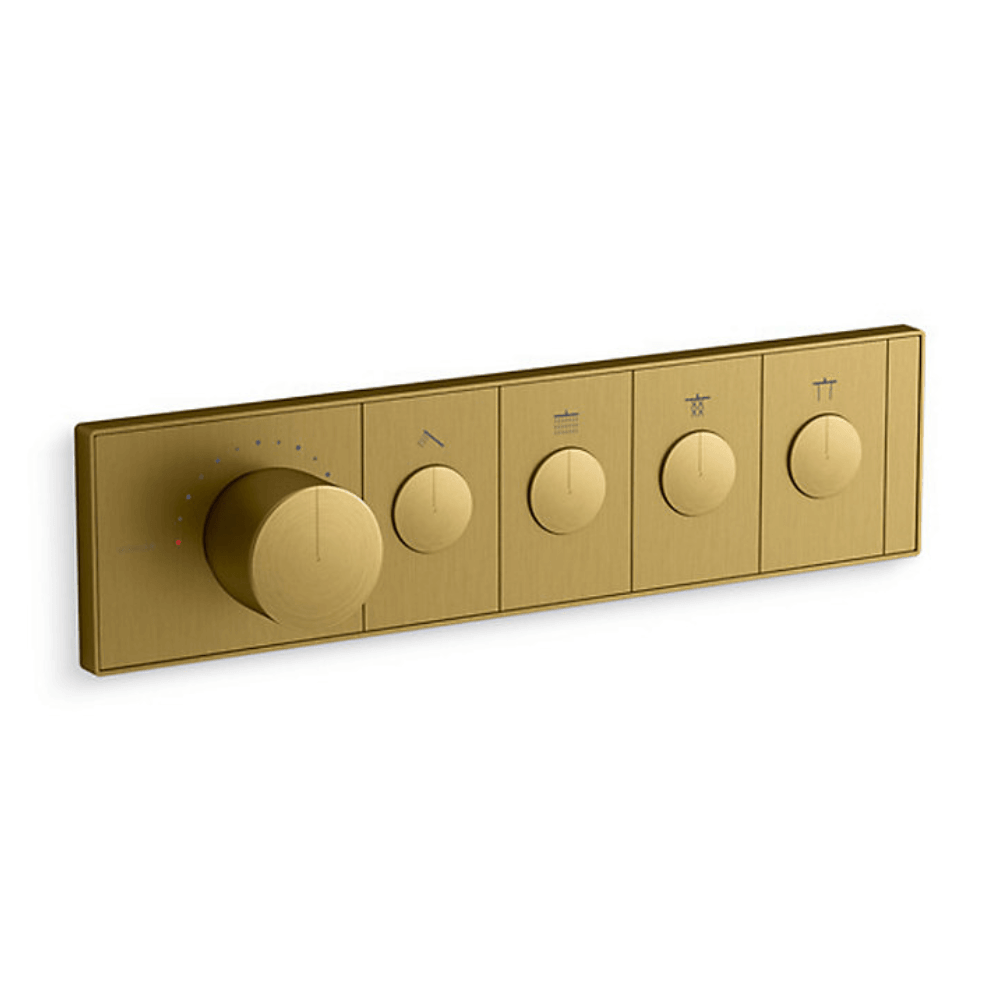 KOHLER K-26348T-9-2MB ANTHEM™ 四路嵌入式機械恆溫控制 (摩登金)
