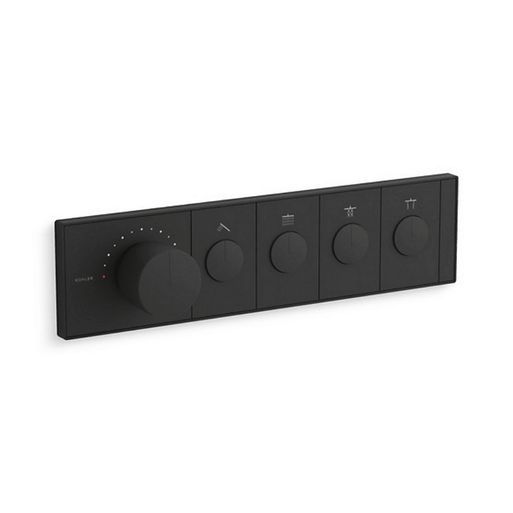 KOHLER K-26348T-9-BL ANTHEM™ 四路嵌入式機械恆溫控制 (黑色)