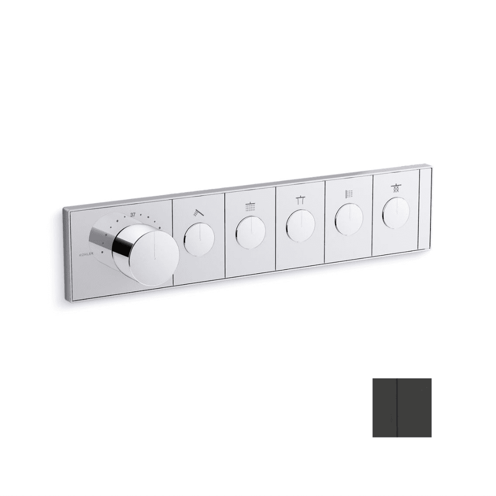 KOHLER K-26349T-9-BL ANTHEM™ 五路嵌入式機械恆溫控制 (黑色)