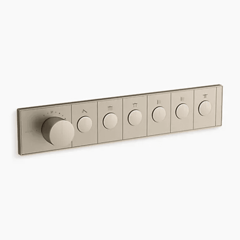 KOHLER K-26350T-9-BN ANTHEM™ 六路嵌入式機械恆溫控制 (羅曼銀)