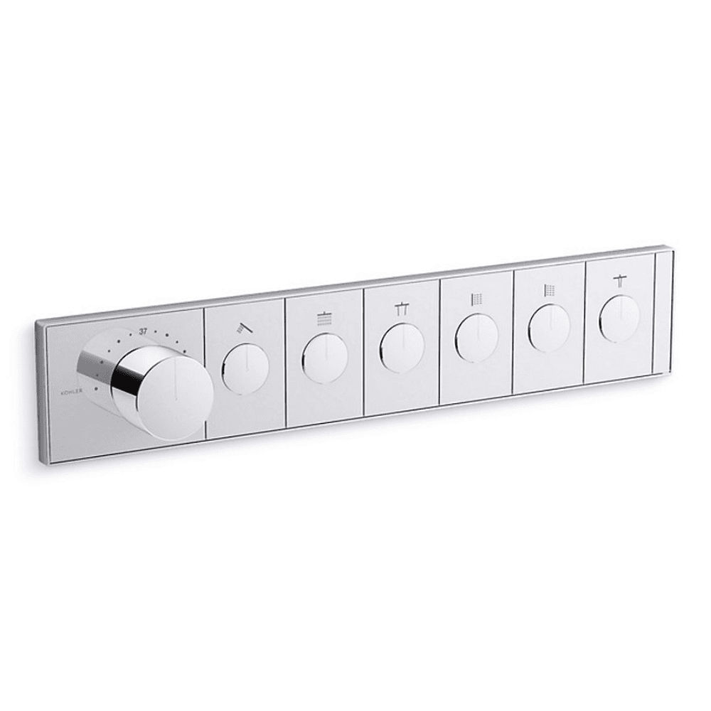 KOHLER K-26350T-9-CP ANTHEM™ 六路嵌入式機械恆溫控制