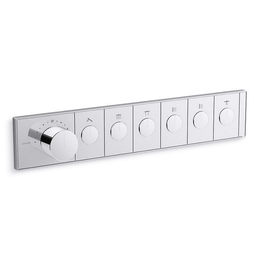 KOHLER K-26350T-9-CP ANTHEM™ 六路嵌入式機械恆溫控制