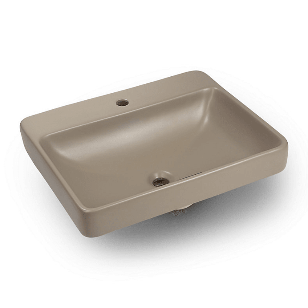 KOHLER K-2660X-1-NSG FOREFRONT 長方形檯上式面盆 (單龍頭孔) (霧灰色)