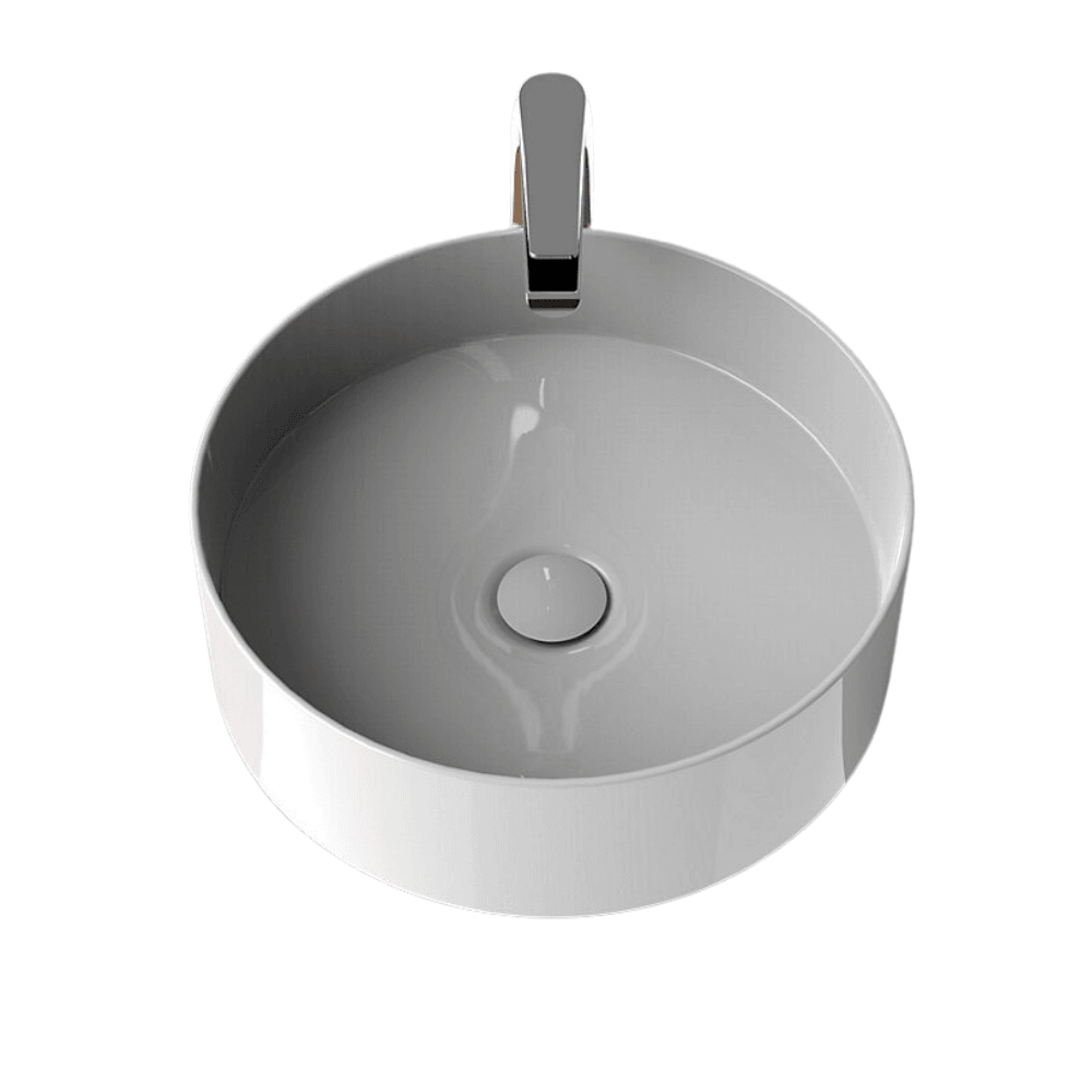 KOHLER K-26677T-0 MICA 圓形半崁式浴室面盆
