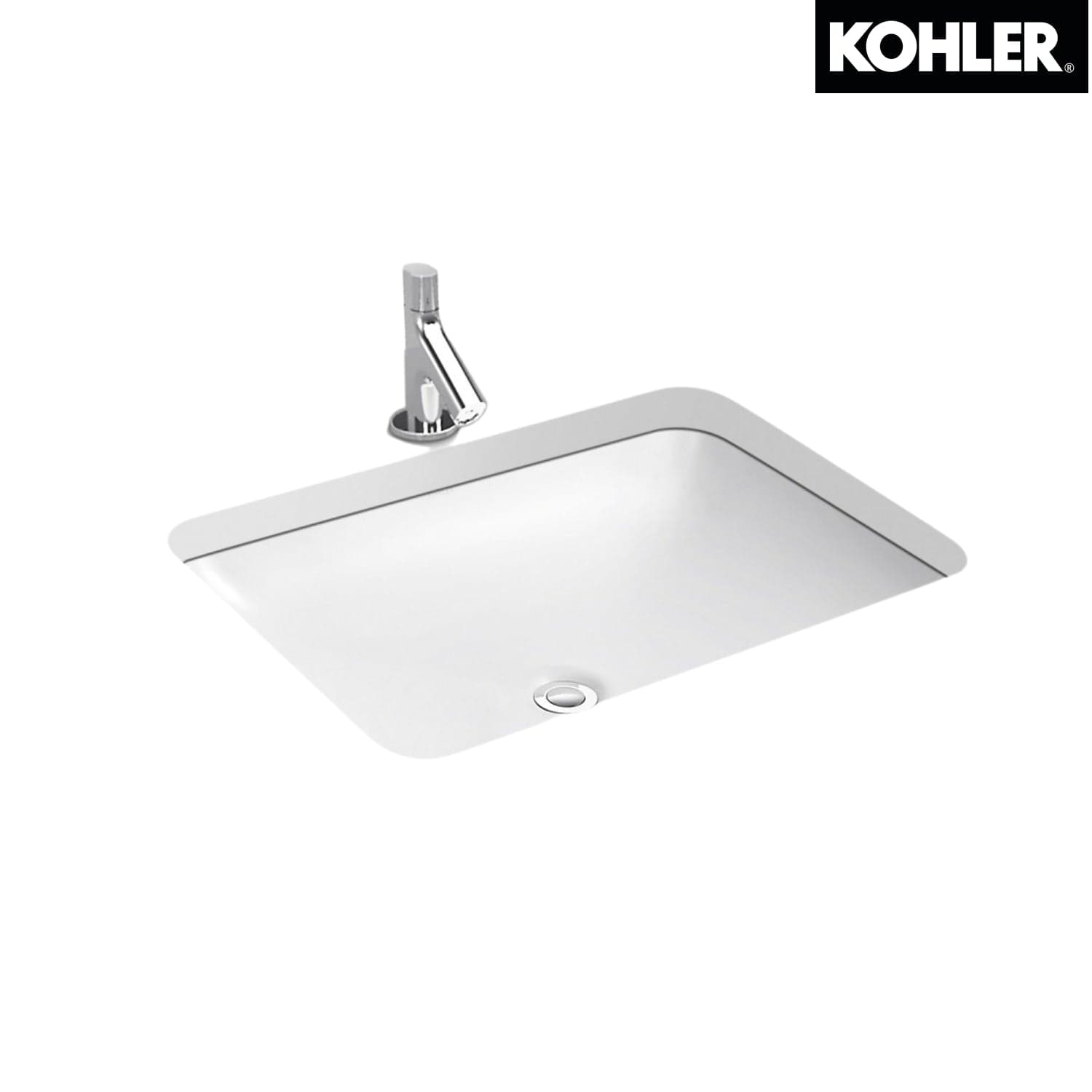 KOHLER K-2949T-0 FOREFRONT 22” 檯下式浴室面盆