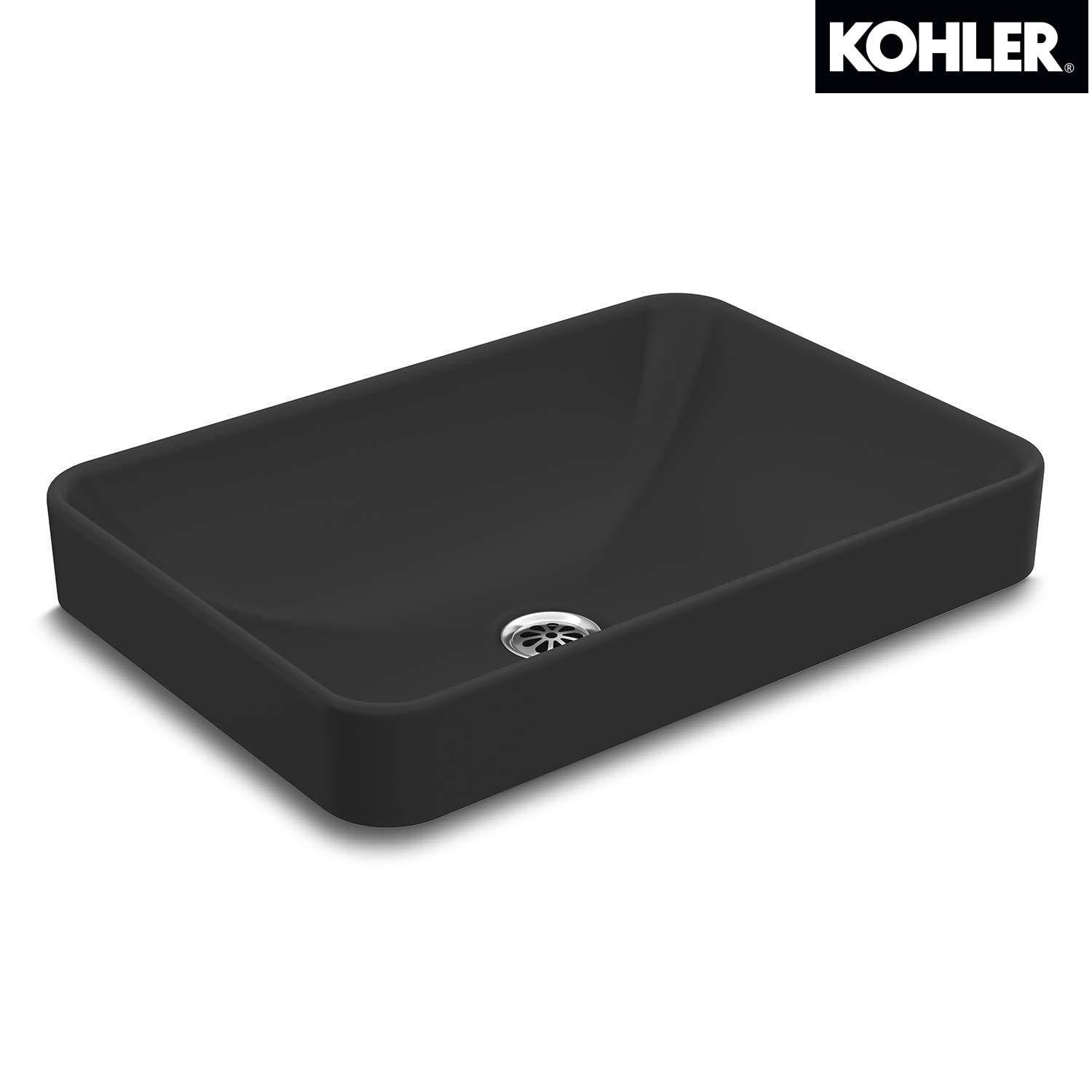 Kohler K-5373IN-HG1 FOREFRONT 長方形檯上式面盆 (雷灰色)